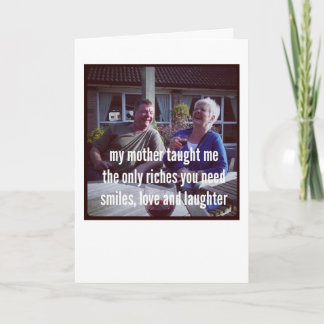 俳句教え- My Mother  Me カード