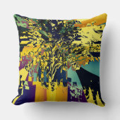 俳句日本ののカラフル文様 クッション (正面)