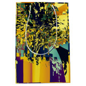 俳句日本ののカラフル文様 ミディアムペーパーバッグ (正面)