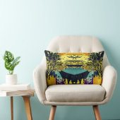 俳句日本ののカラフル文様 ランバークッション (椅子)