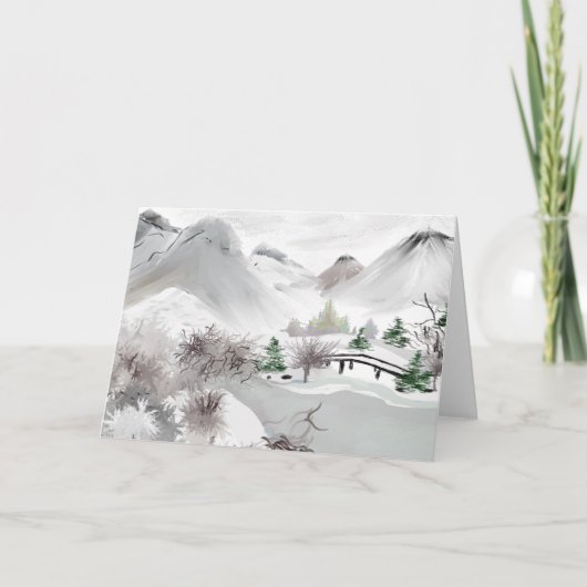 俳句日本のアートのグリーティングカード カード (正面)