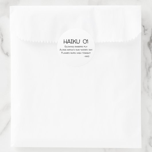 俳句01 ラウンドシール (バッグ)