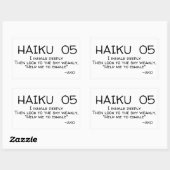 俳句05 長方形シール (シート)