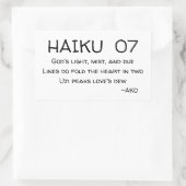 俳句07 長方形シール (バッグ)
