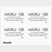俳句08 長方形シール (シート)