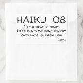 俳句08 長方形シール (バッグ)