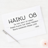 俳句08 長方形シール (封筒)