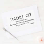 俳句09 長方形シール (封筒)