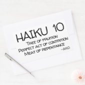 俳句10 長方形シール (封筒)