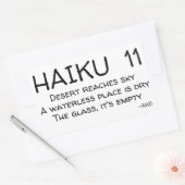 俳句11 長方形シール (封筒)