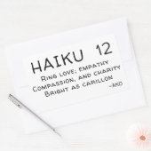 俳句12 長方形シール (封筒)