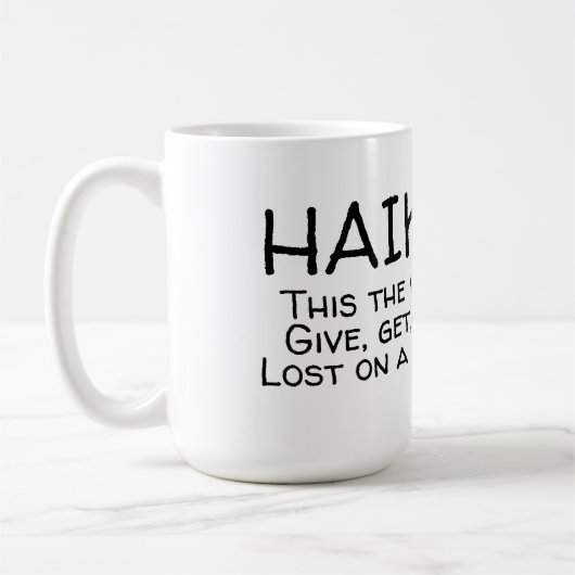 俳句14 コーヒーマグカップ (左)