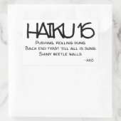 俳句16 長方形シール (バッグ)