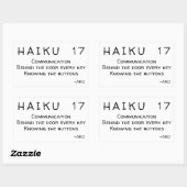 俳句17 長方形シール (シート)