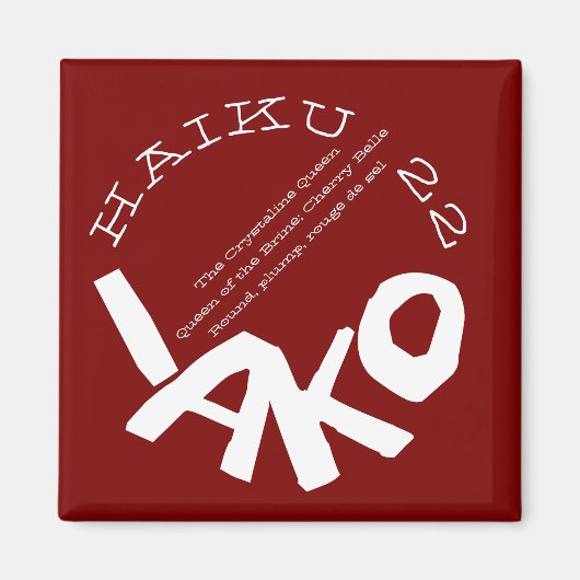 俳句22 マグネット (正面)