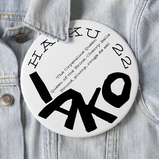 俳句22 缶バッジ (インサイチュ)