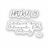 俳句23 シール (正面)