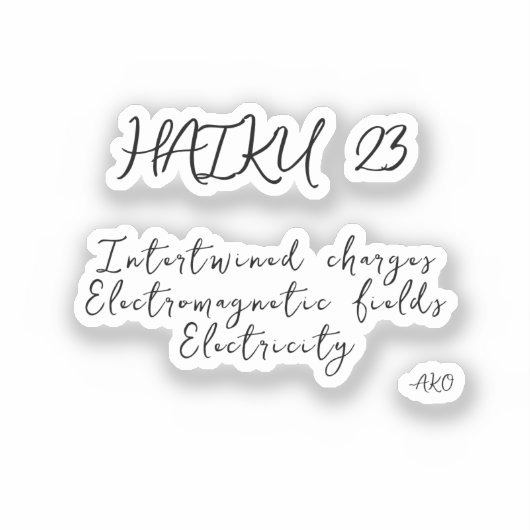 俳句23 シール (正面)