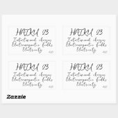 俳句23 長方形シール (シート)