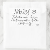 俳句23 長方形シール (バッグ)