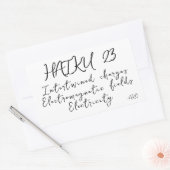 俳句23 長方形シール (封筒)