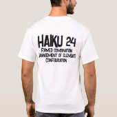 俳句24 Tシャツ (裏面)