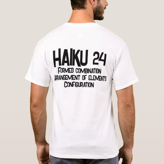 俳句24 Tシャツ (裏面)