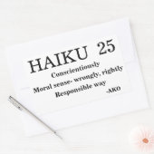 俳句25 長方形シール (封筒)