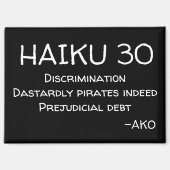 俳句30 マグネット (正面)