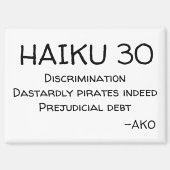 俳句30 マグネット (正面)