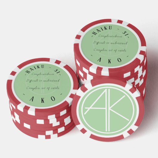 俳句31 ポーカーチップ (積み重ね)