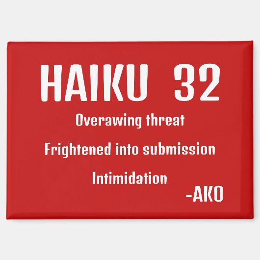 俳句32 マグネット (正面)