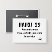 俳句32 缶バッジ (正面/裏面)