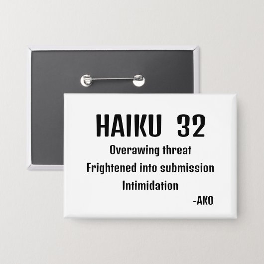 俳句32 缶バッジ (正面/裏面)