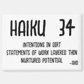 俳句34 マグネット (正面)