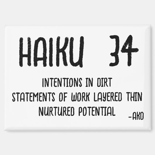 俳句34 マグネット (正面)