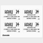 俳句34 長方形シール (シート)