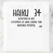 俳句34 長方形シール (バッグ)