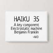 俳句35 缶バッジ (正面)