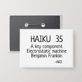 俳句35 缶バッジ (正面/裏面)