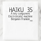 俳句35 長方形シール (バッグ)