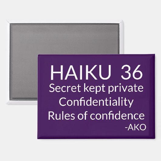 俳句36 マグネット (正面/裏面)