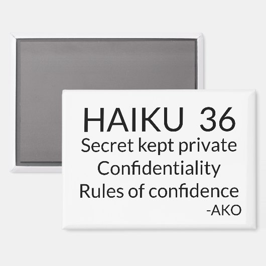俳句36 マグネット (正面/裏面)