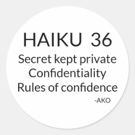 俳句36 ラウンドシール