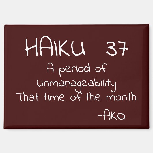 俳句37 マグネット (正面)