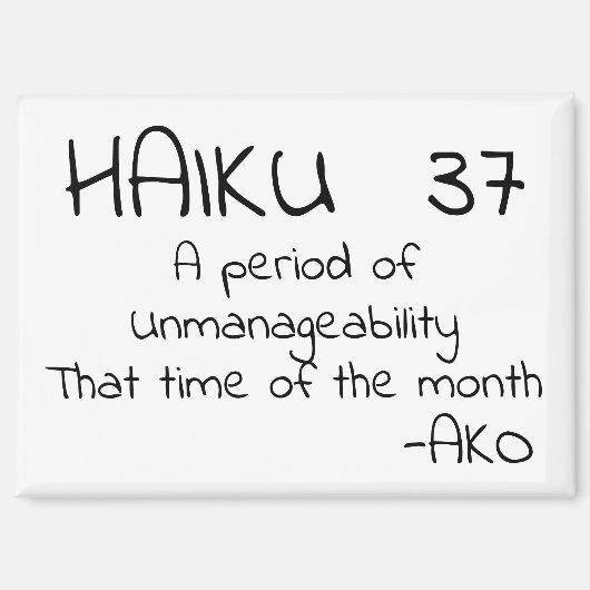 俳句37 マグネット (正面)