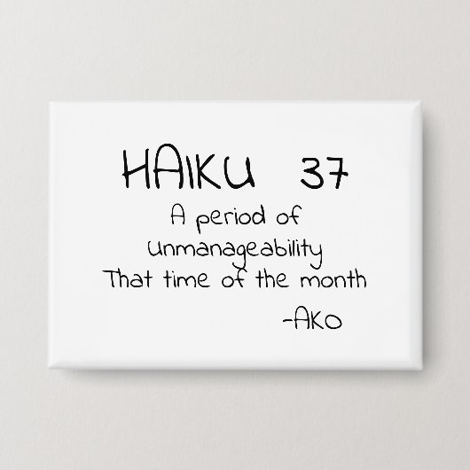 俳句37 缶バッジ (正面)