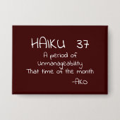 俳句37 缶バッジ (正面)