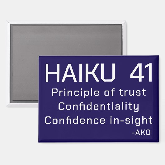 俳句41 マグネット (正面/裏面)