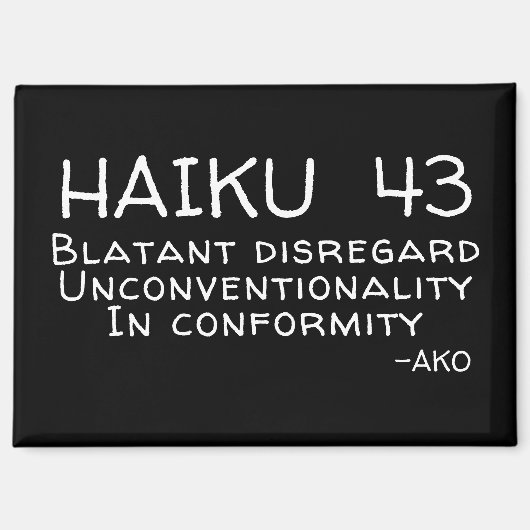 俳句43 マグネット (正面)